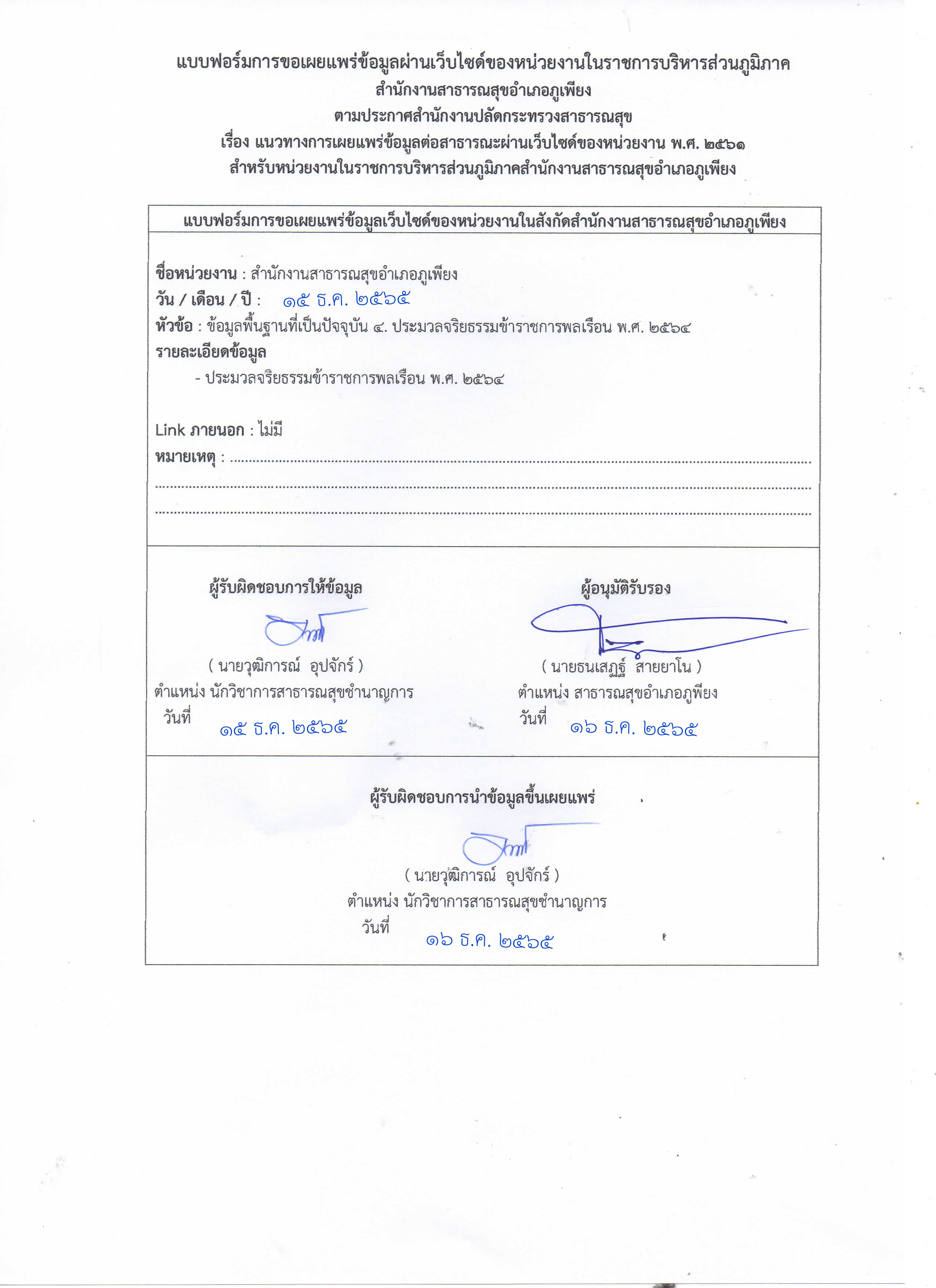 ITA66MOIT24002 ประมวลจรยธรรมขาราชการ 2564